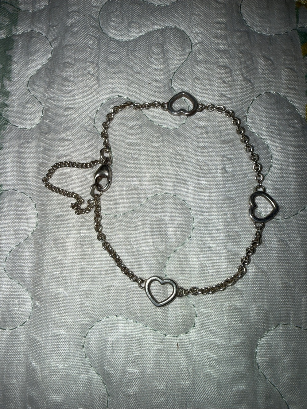 James Avery Sterling Silver Heart Link Bracelet